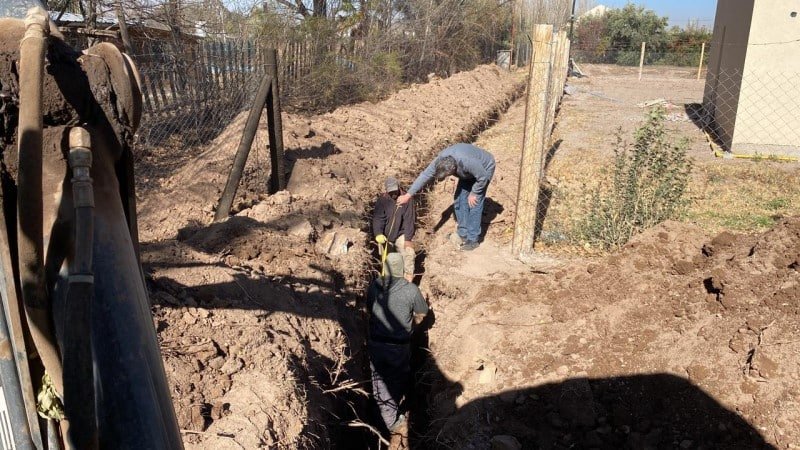 Zanjeo para líneas de agua y cloacas